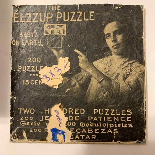 Antique 1920's Elzzup Co Wooden Blocks Puzzle Rare HTF - Picture 5 of 10
