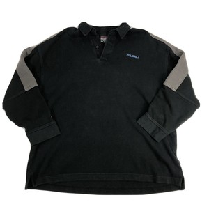 Vintage 90s Fubu Pullover Streetwear Sweater Black Blue Size XL 3/4 Sleeve | eBay