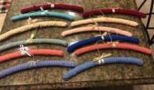 12 Vintage Hand Crocheted Coat Hangers Handmade Collectibles