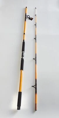 AMERICAN SPIRIT Nite Stick Spinning Rod 12' 2PC Glow Tip Yellow