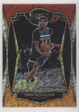 2020-21 Select Premier Level Red White Orange Shimmer Prizm Jarrett Culver 0h3v