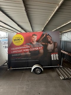 Werbeanhänger 4 50m mobiler Werbeträger