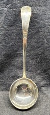 Antique Hallmarked London Silver Soup Ladle With Jubilee Mark (t) 1930 Wt:247g