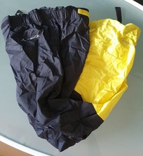VAUDE  Chaps, kurze Regenhose Schwarz/Gelb, neu und ungebraucht, M/L