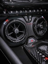 2016-2024 Camaro Carbon Fiber Center Console Ac Vent Covers 2016-2024 Camaro Carbon Fiber Center Console Ac Vent Covers