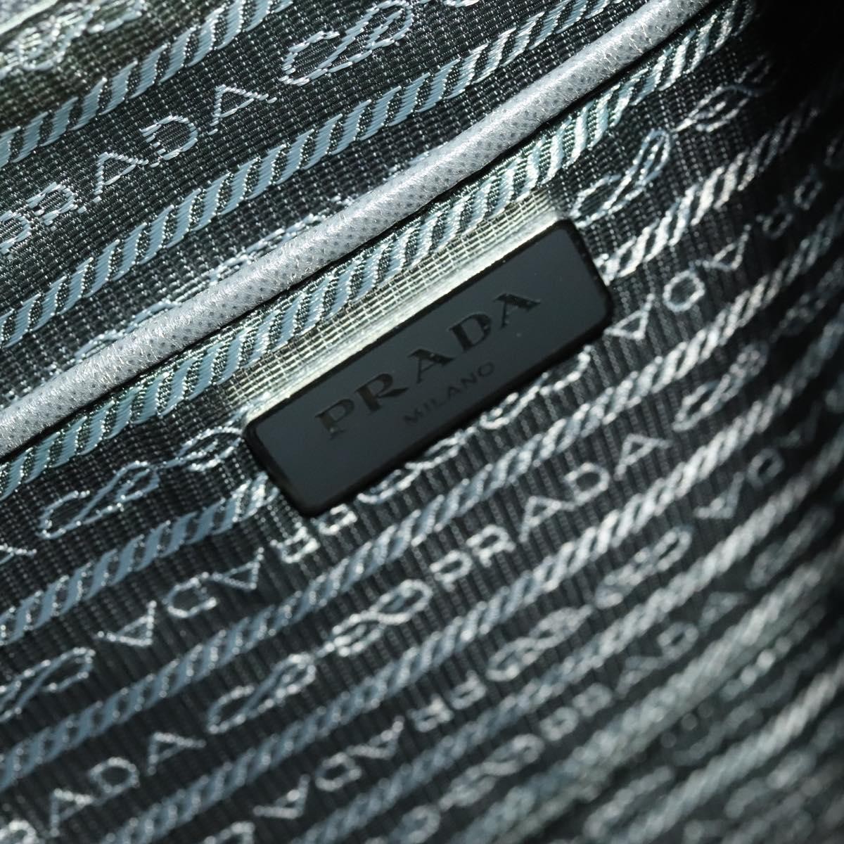 Prada Front Zip Drawstring Backpack Tessuto Gray … - image 6