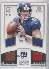 2013 National Treasures Rookie NFL Gear Materials Quad 74/99 Ryan Nassib #32 0s3
