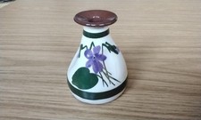 Torquay Pottery  Devon Violets Perfume Bottle Salcombe