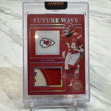 2022 Skyy Moore - Panini Encased Future Wave Materials Ruby /9 (RC) Chiefs