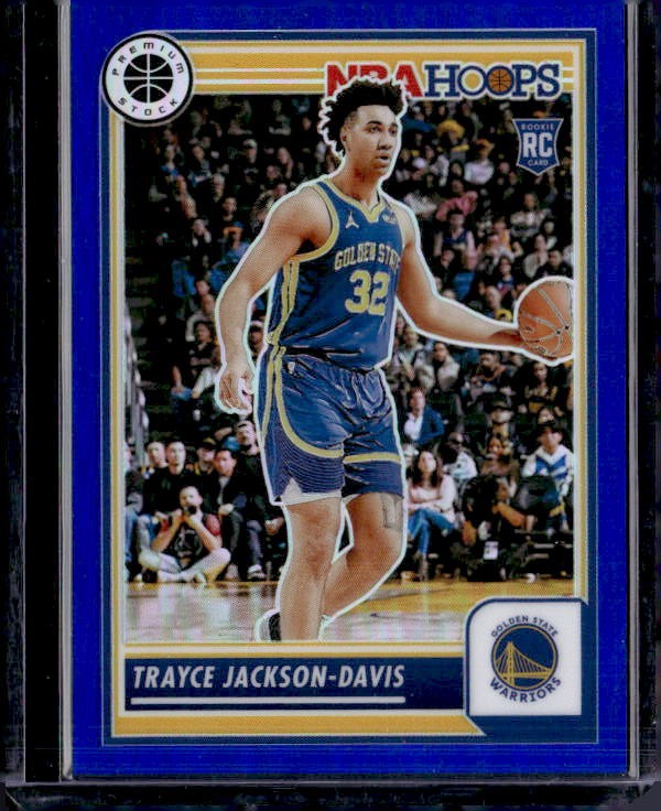 2023-24 Hoops Premium Stock #68 Trayce Jackson-Davis Blue Prizm #/120