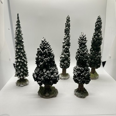 Department 56 Village Snowy Evergreens Set of 5, Large 52614 ~ Dept 56 Trees