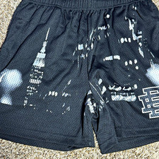 Eric Emanuel Mens Black/White Mesh Athletic S...