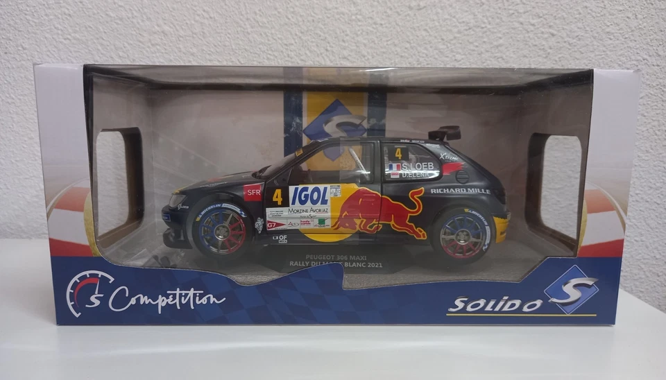 SOLIDO 1/18 - PEUGEOT 306 MAXI - RALLYE DU MONT BLANC 2021 S1808301