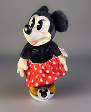 Disney Minnie Mouse Woodcut Series Plush W/Stand/Tag By Applause