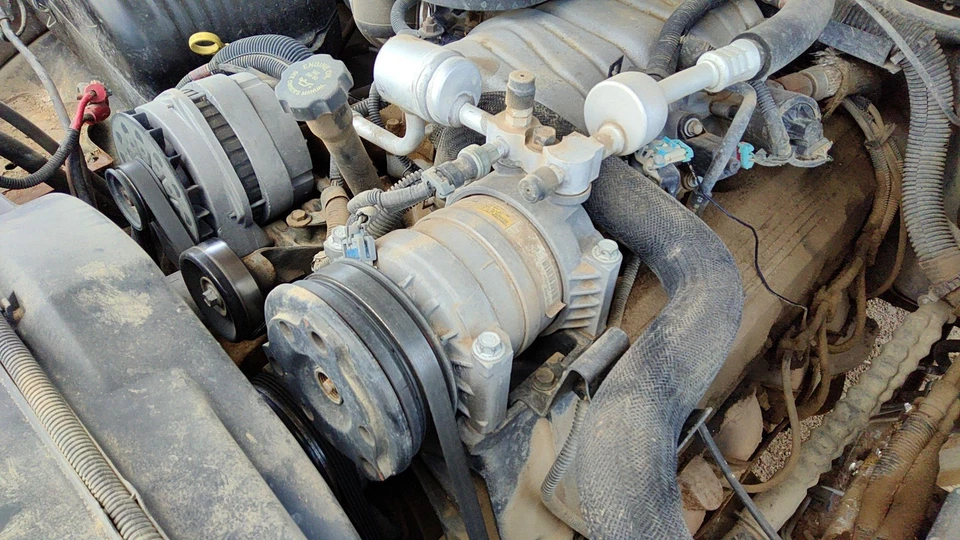 1996-2000 Silverado 2500 AC compressor ar condicionado conjunto de bomba fabricante de equipamento original 7,4l - Imagem 4 de 4