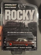 2022 Greenlight Hollywood Rocky 1973 Cadillac Sedan DeVille TARGET RED CHASE
