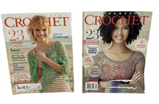 2 Interweave Crochet Magazines Spring & Summer 2013 Patterns Skirt Necklace Vest
