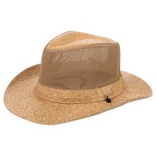Wide Brim Straw Panama Hat Fedora Beach Sun Hat UPF50 Unisex Fishing Hats Khaki