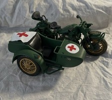BMW R75  Ambulance Polistil Hand Painted For Decorating, WW2 Ambient