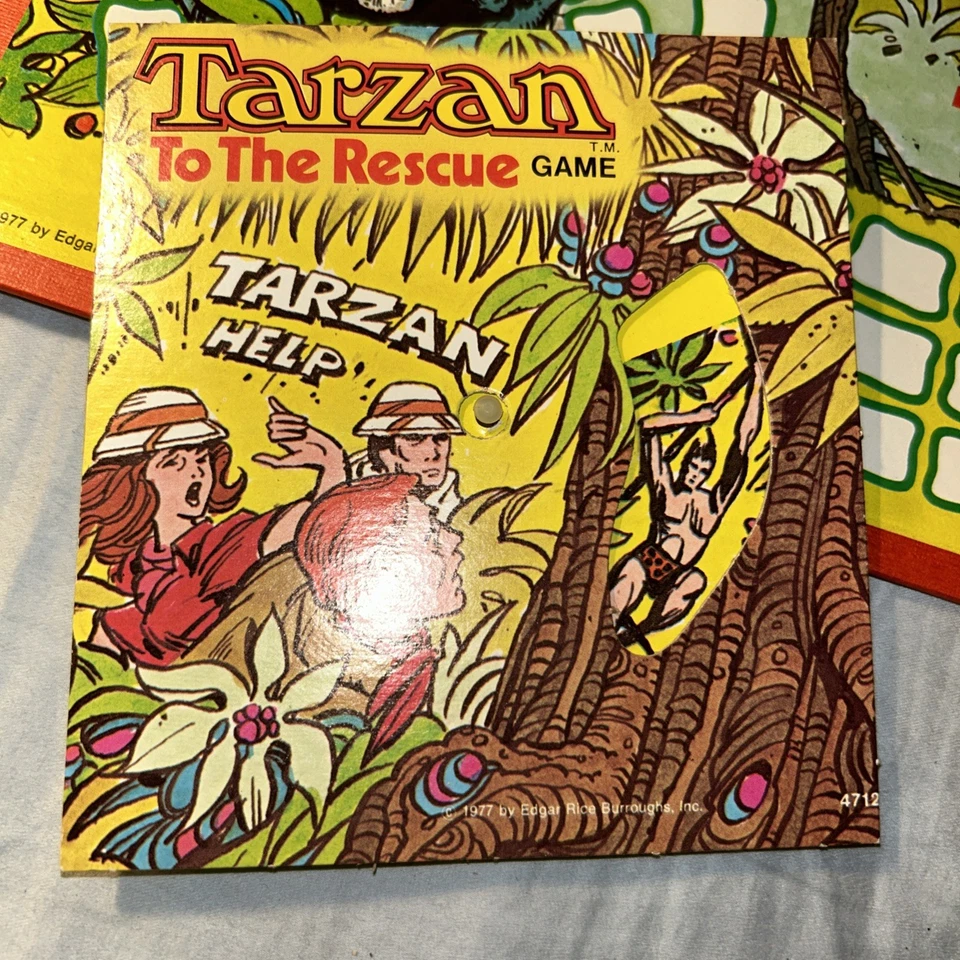 Milton Bradley #4712 Tarzan To The Rescue Vintage Board Game 1977 *Complete* - Image 3 of 4