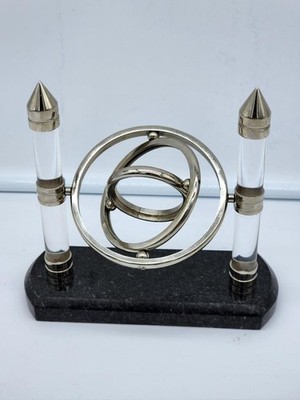 KINETIC Orbital Revolving Desk Toy Office Fidget Marble Base