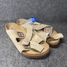 BIRKENSTOCK Arizona Soft Footbed Suede Leather Men's Size 11 Taupe