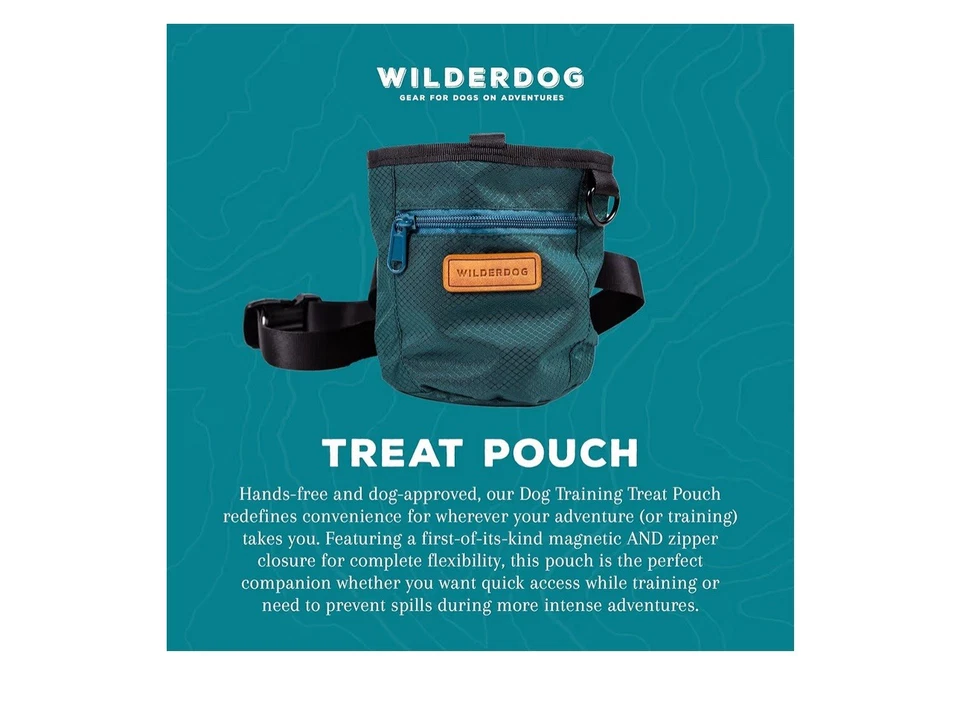 Bolsa de golosinas de entrenamiento para perros con cierre magnético y de cremallera, mosquetón adjunto... Foto 4 de 4