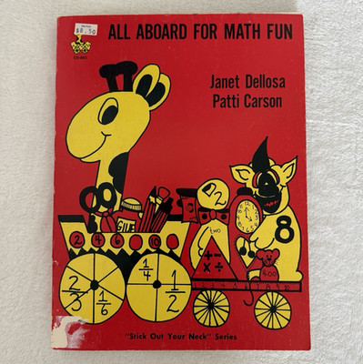 All Aboard For Math Fun Worksheets Book Carson Dellosa 1977 Grades K-3 Vintage