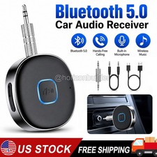 Bluetooth Car Aux Adapter 3.5mm Wireless Audio Receiver for Home Stereo Speaker