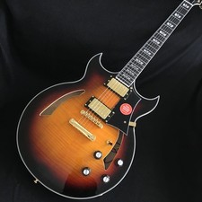 Semi Hollow Body Electric Guitar Flamed Veneer Gold Hardware Mahogany Body Neck
