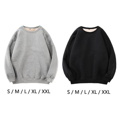 Plain Basic Plus Samt Dicken Sweatshirt Schweiß für Winter Einfach zu Tragen