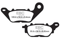 Sfac Carbon BremsbeläGe FüR EBC Roller Yamaha Gpd 125-155 / Lts 125 / G 12