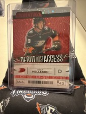 2023-24 Upper Deck Credentials Rookie Debut Ticket Access Red Drew Helleson RC