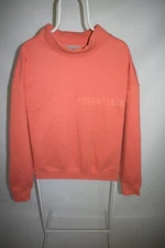 Fear of God Essentials Coral Mock Neck Sweatshirt Oversized Mens Size M