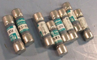 Littelfuse FLM 3-2/10 Time Delay Fuse 250 VAC 3.2A Lot of 8 FLM-3-2/10