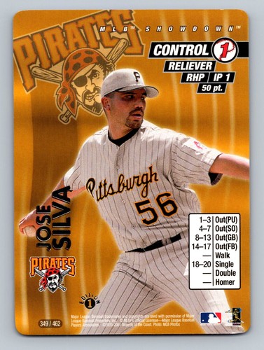 2001 MLB Showdown 1st Edition Jose Silva #349 card