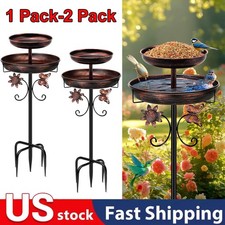 Upgraded Bird Bath for Outside 42In Vintage D...