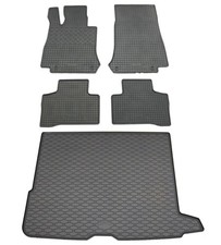 Gummi Fußmatten Kofferraumwanne für Mercedes GLC X253 2015-2022 Set Gummimatten