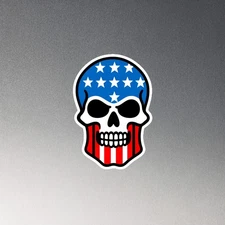 Skull Shape American Flag Magnet USA Flag Fridge Magnet America US Flag Art 11
