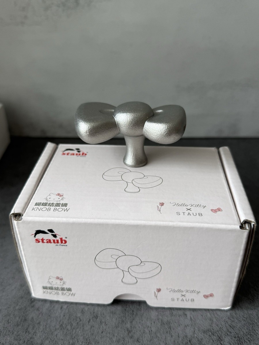 NEW STAUB Hello Kitty Knob Bow Limited Edition Work On Le Creuset
