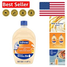 Gentle & Nourishing 50oz Milk & Honey Liquid Hand Soap - Transform Your Routine 0.22 per fl oz