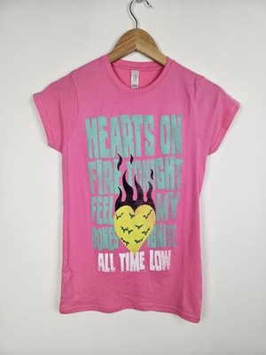 Gildan - Deadstock - Pink All Time Low Band T 2014 - Small