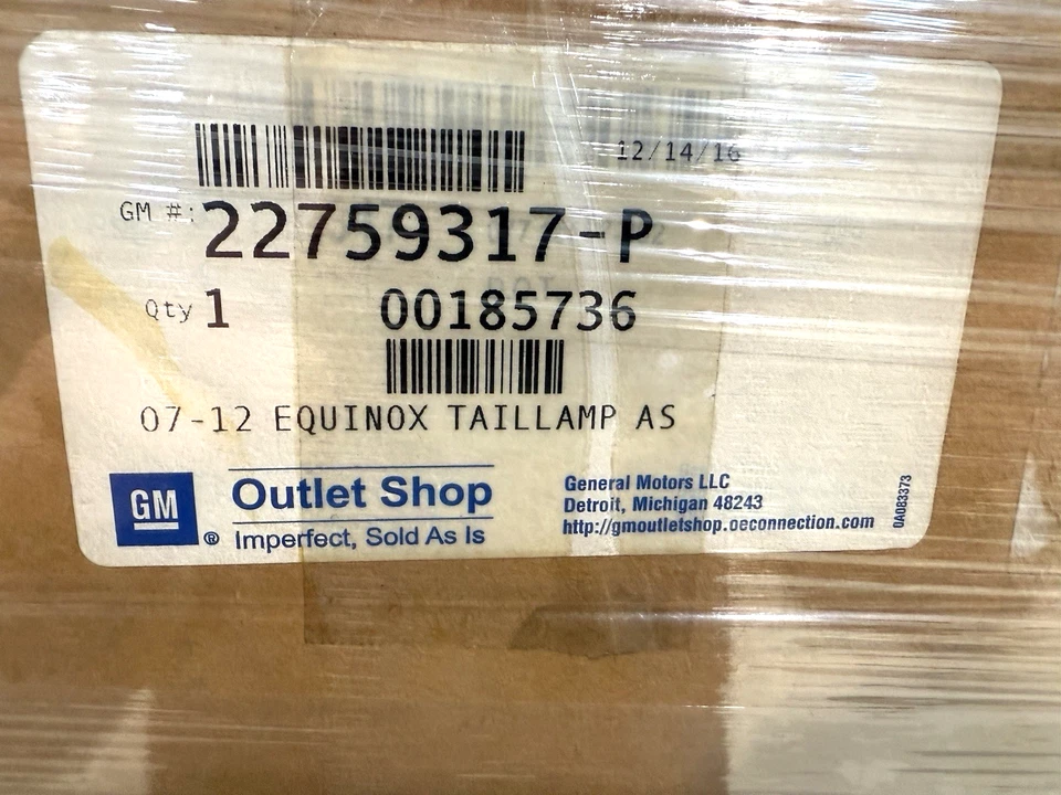 Luz trasera de pasajero derecha Chevy Equinox 2007-2015 22759317 (OEM ORIGINAL) *NUEVA Foto 4 de 4