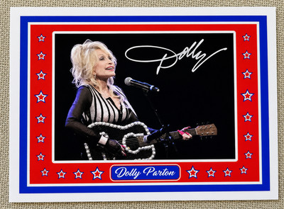 DOLLY PARTON TRADING ACEO CARD COUNTRY MUSIC MEMORABILIA FACSIMILE AUTOGRAPH