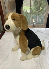 E&J Classic Sitting Dog 20" Tall Puppy Plush Beagle Realistic Stuffed Animal