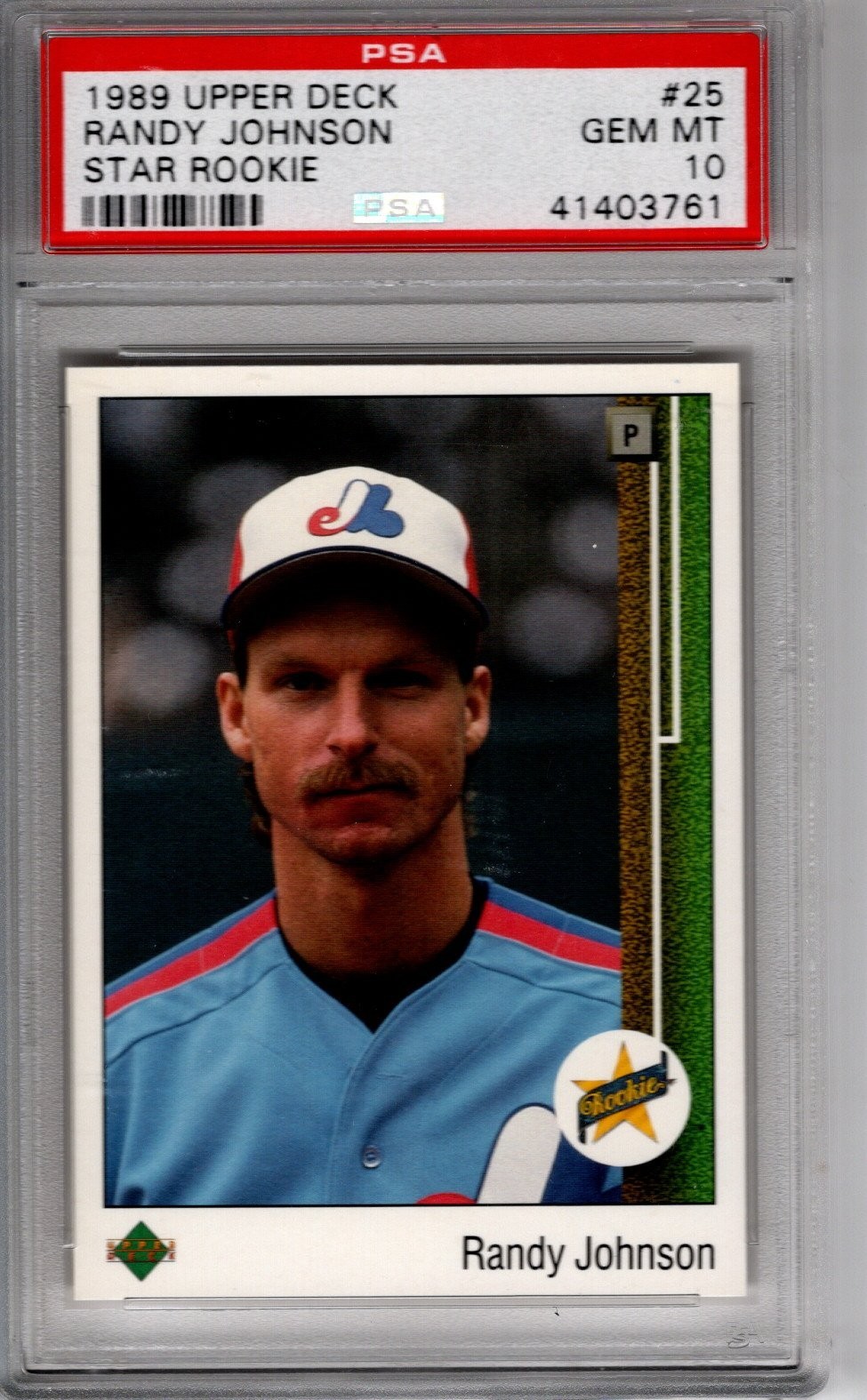 1989 Upper Deck Randy Johnson Rookie # 25 PSA 10