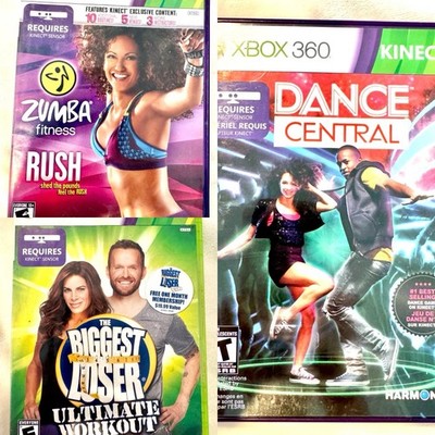 Microsoft Xbox 360 Kinect Exercise Video Game Complete with Manual