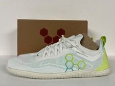 Vivobarefoot Primus Lite Knit White Acid Lime Green Minimalist Barefoot Shoes