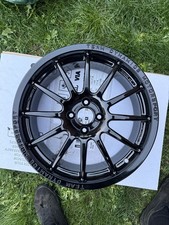 1x TEAM DYNAMICS 1.2 Alloy Wheel. 17inch 4x100 7j ET45 Refurbished Gloss Black