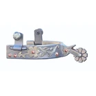 Professional's Choice Floral Ladies Spurs - 1-3/4” Shank, 8-Point Blunt Rowel